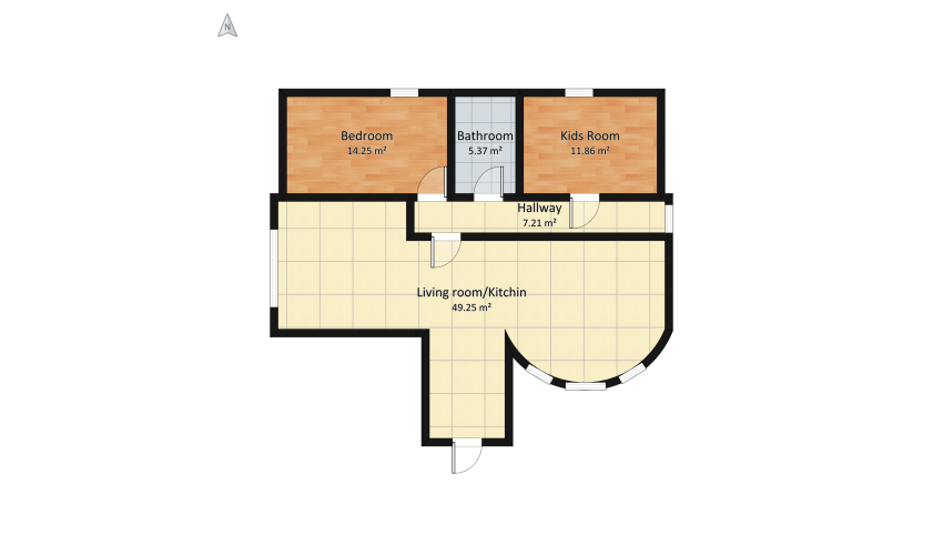 Smallhouse floor plan 94.51