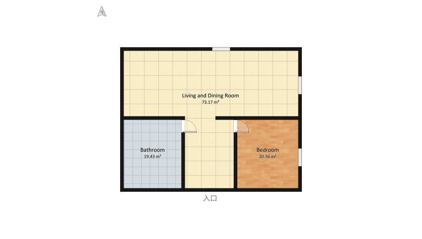 Apartment floor plan 123.2