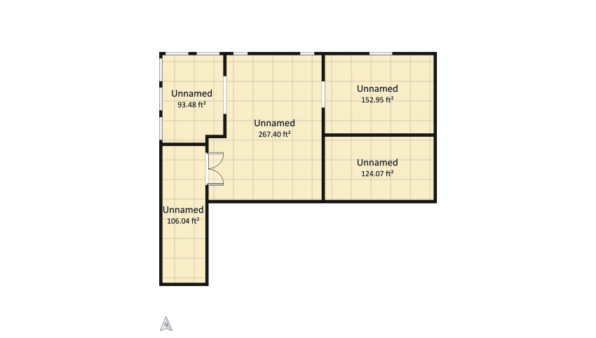 Wes Anderson Inspired floor plan 69.12