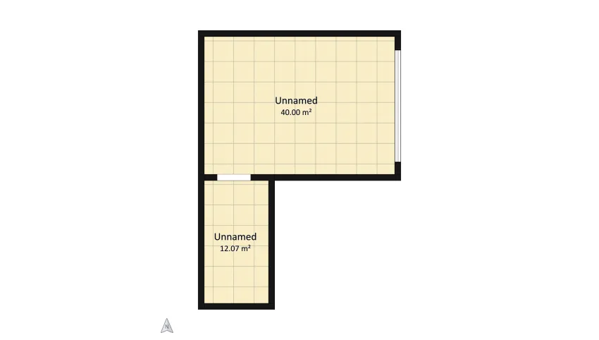 Modern style Living room apartment  floor plan 40.01