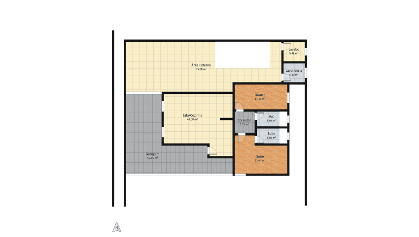 Casa Térrea floor plan 582.18