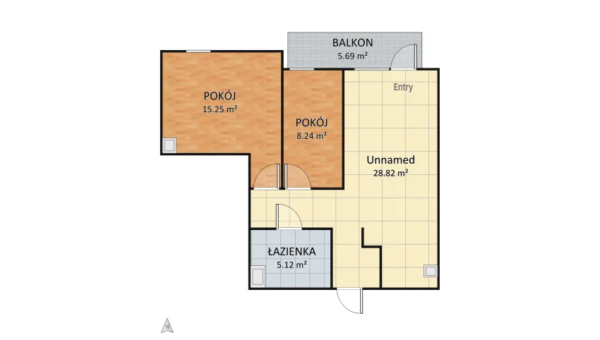 Oferta Mieszkania Pruszcz Gdański floor plan 63.12