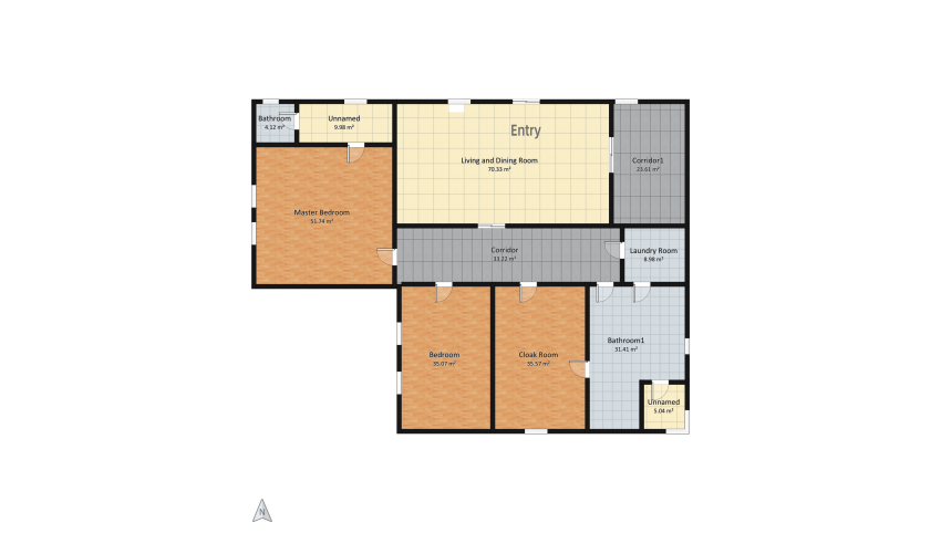 Appartamento con collezione tappeti annodati a mano floor plan 309.09