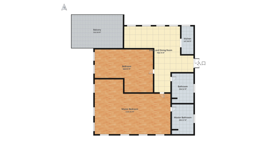 apartment floor plan 443.25