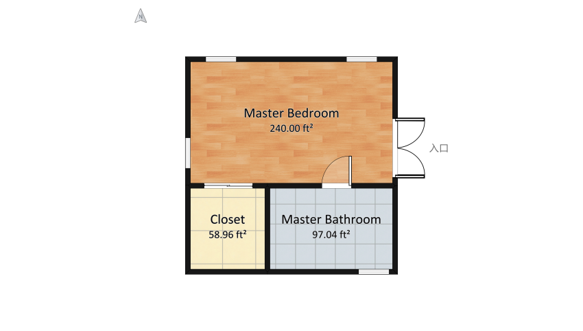 Bedroom/Bathroom Formative floor plan 40