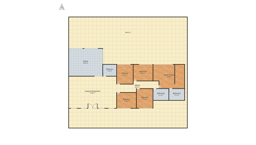 Mi futura casa floor plan 843.6