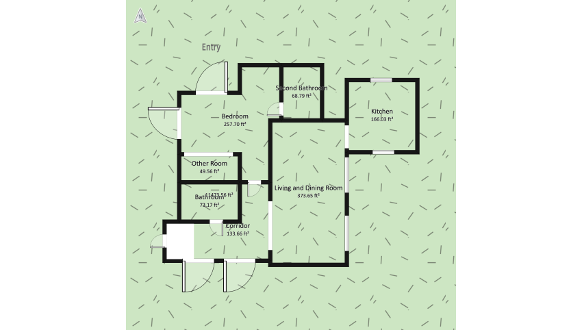 My Dream House #3 floor plan 1187.82