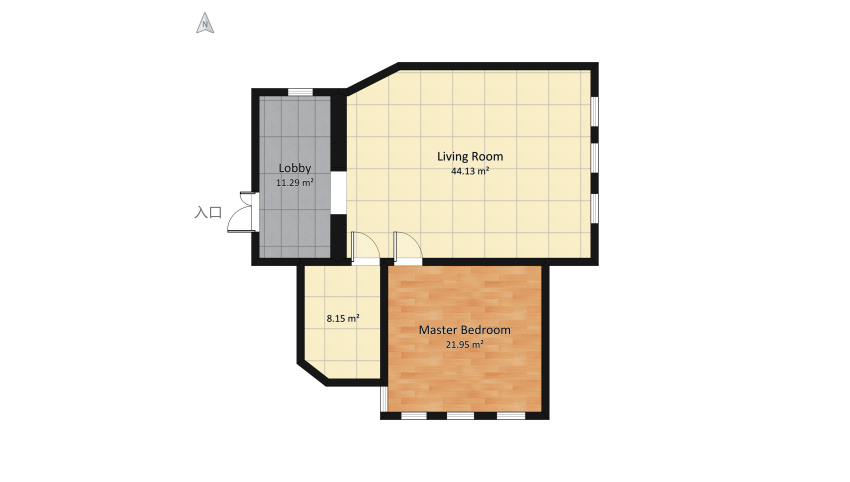 room 2 = green house floor plan 95.67