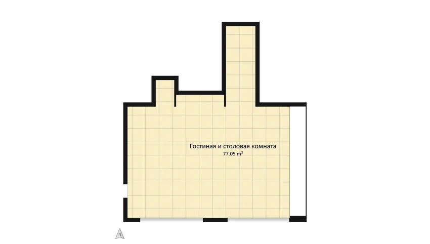 квартира на Жукова Київ floor plan 77.05