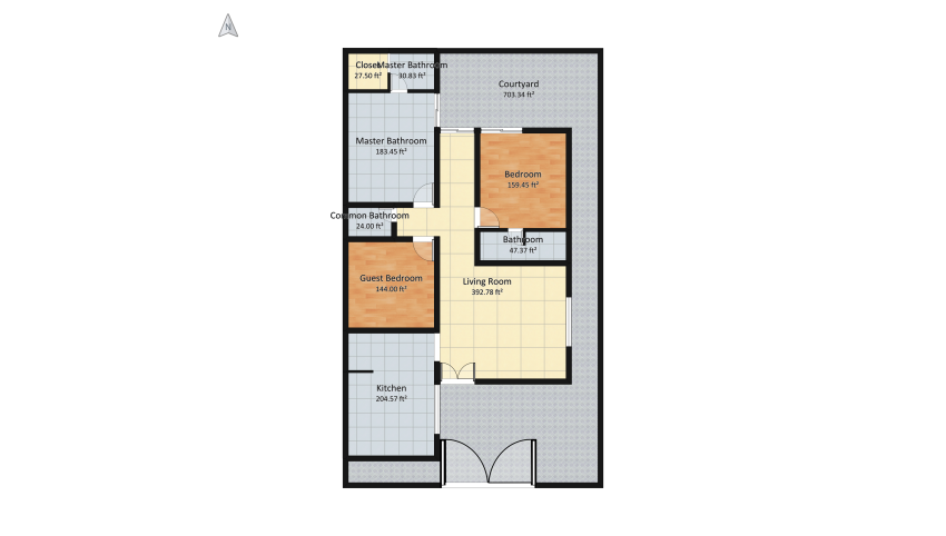 Small home  floor plan 201.44