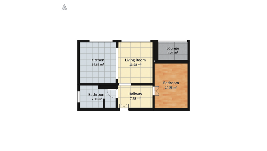 The Courts at Dulles Apartment Homes floor plan 73.59