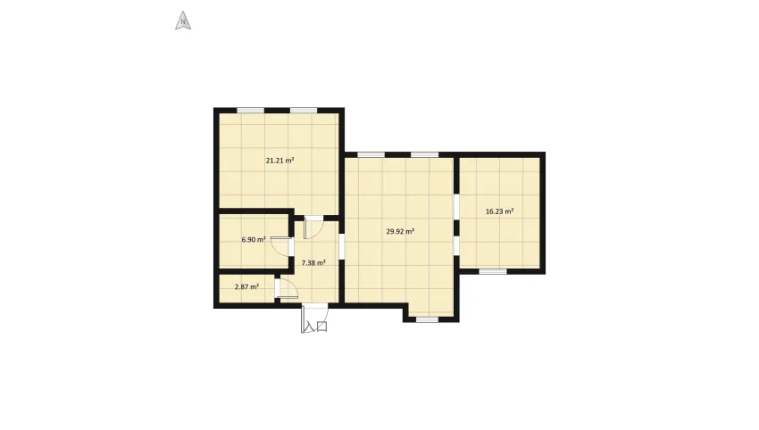 Amelie's Apartment floor plan 95.4