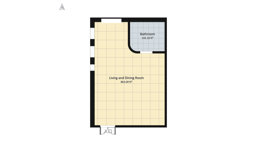 #EmptyRoomContest- Grey House JACCOR floor plan 102.6