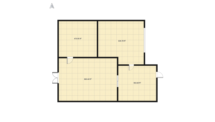 Cozy room floor plan 241.05