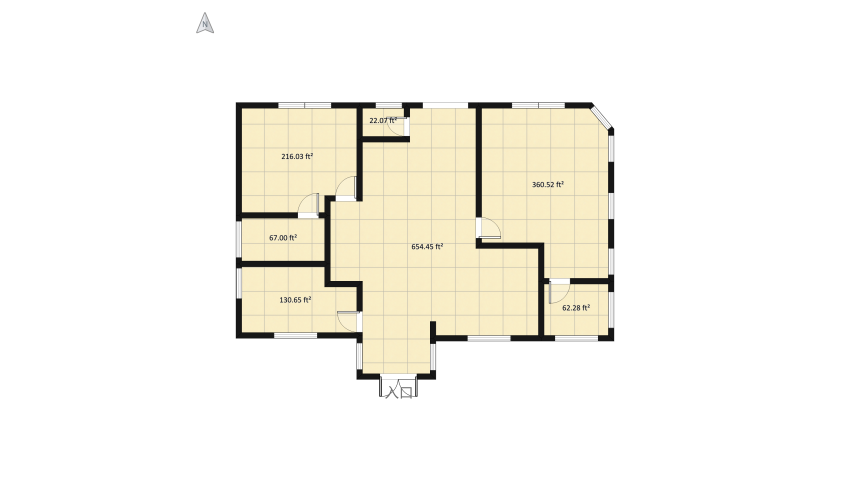 2 bedroom house floor plan 155.94