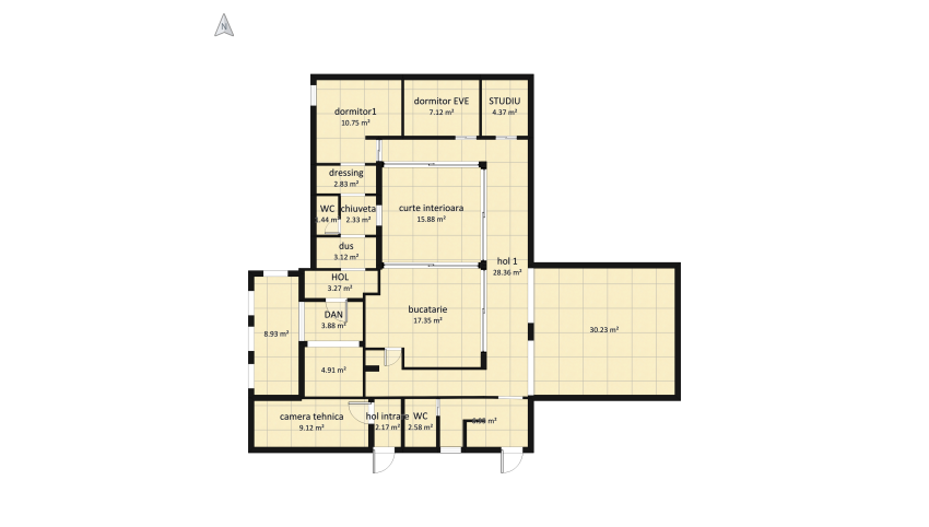 MODIFICARI - PARTER floor plan 188.62