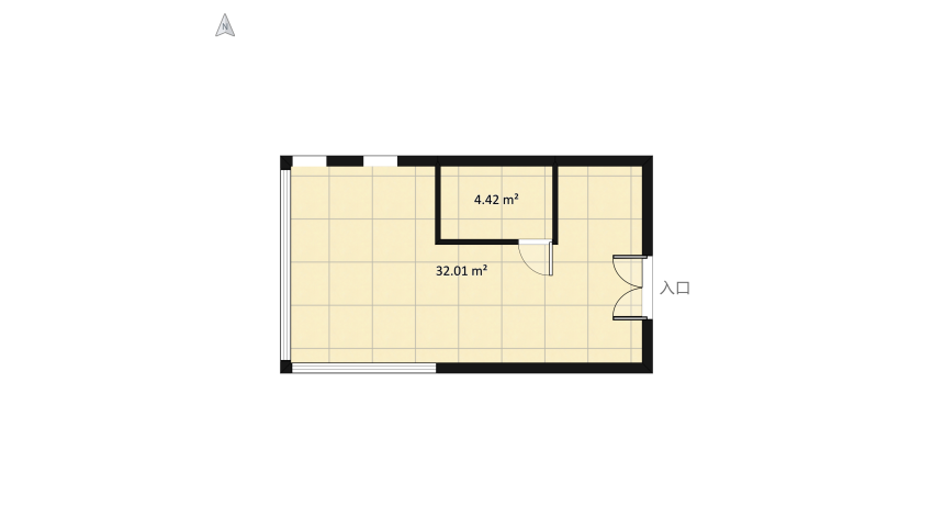 modern flat floor plan 80.57