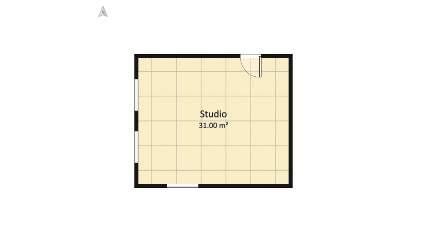 Studio privato floor plan 32.7
