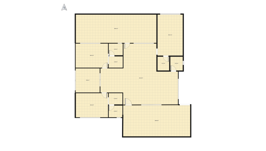 2 Suites com closet floor plan 1685.45