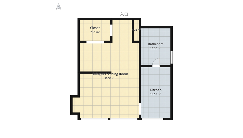 NEW YORK mini apartment  floor plan 111.05
