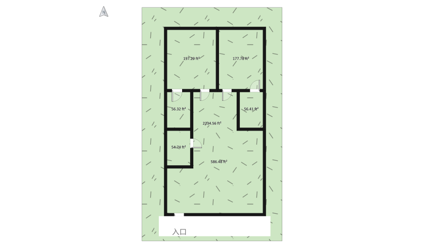 APARTMENT OF 2 PERSONS floor plan 324.38
