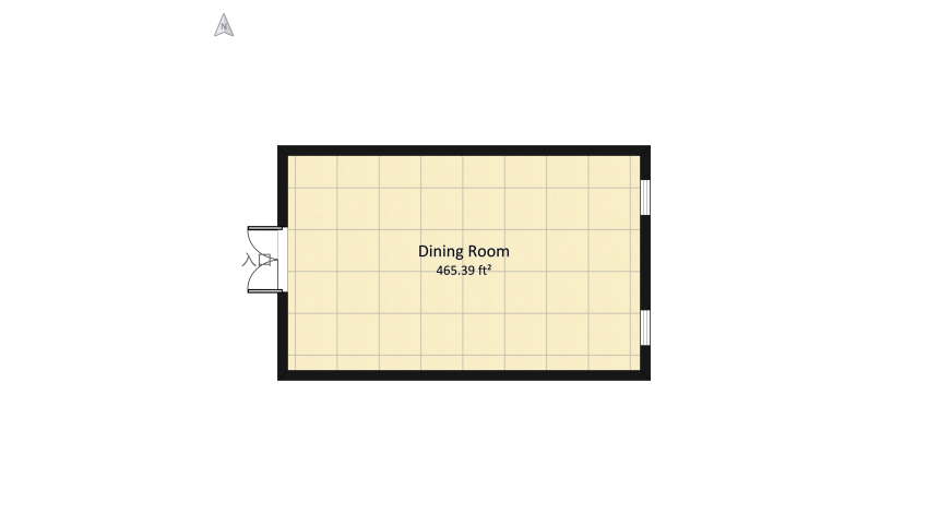 Gothic Room floor plan 46.55