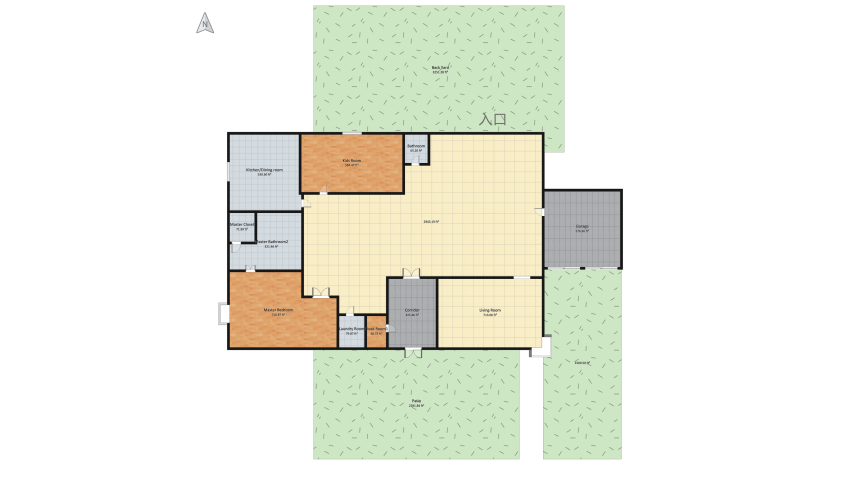 Spanish Villa dream house floor plan 1992.8