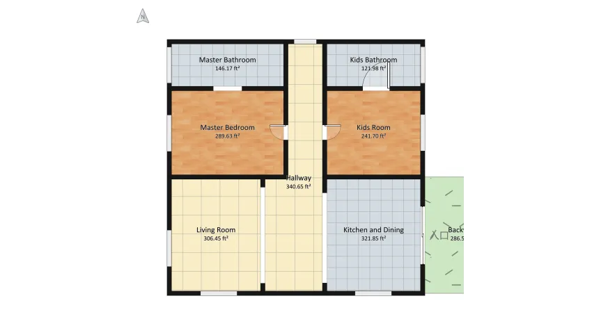 A Small Pop of Color floor plan 208.96