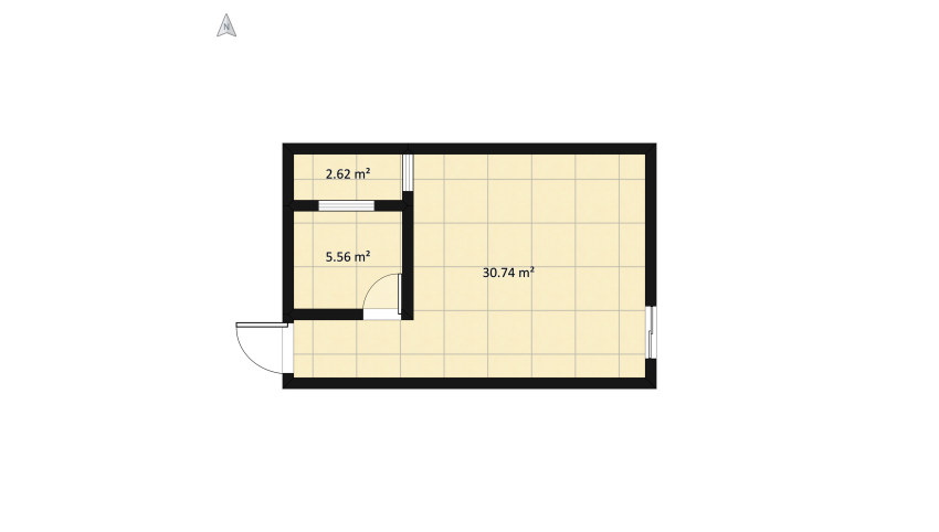 غرفة نوم floor plan 44.47