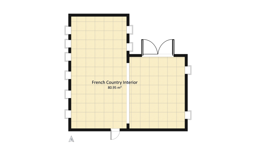 French Country Interior floor plan 80.95