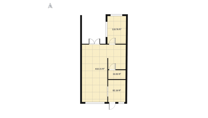Hall and Kitchen Pam floor plan 64.85