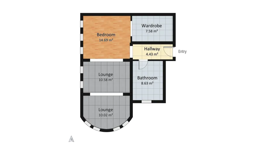 Ravenclaw Suite floor plan 55.94