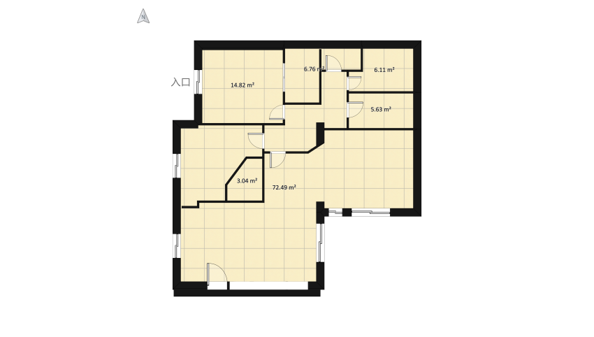 Viscardi House floor plan 126.6