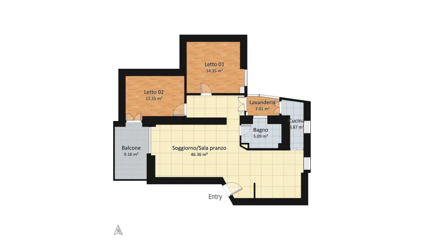 Elegant home floor plan 94.3