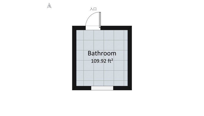 BATHROOM floor plan 11.81