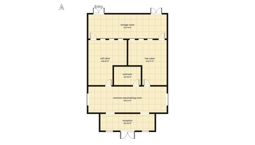 salon project floor plan 245.1