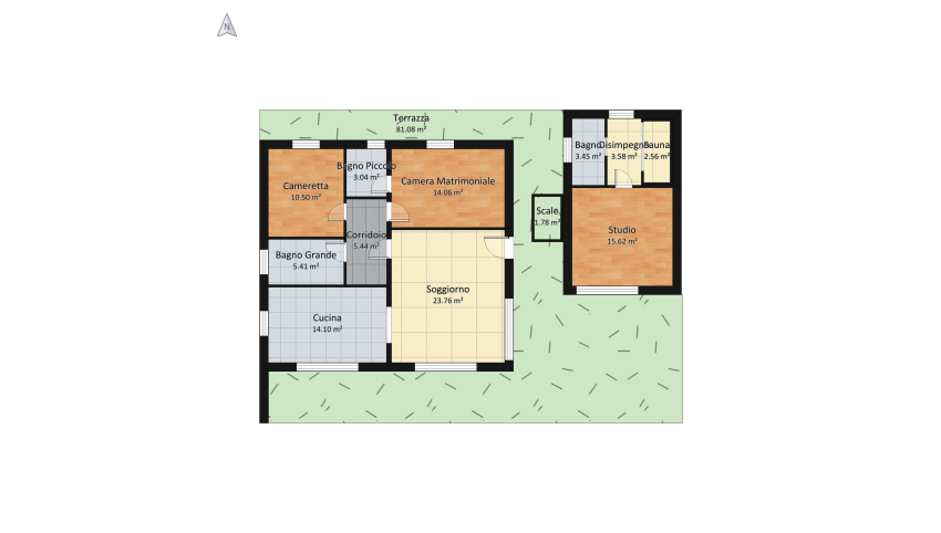 Villa Clauser floor plan 198.9