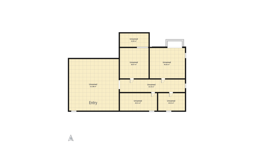 Creamy home floor plan 297.83