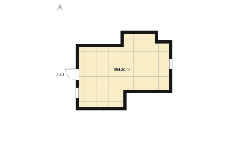 Small apartament for singels floor plan 36.18