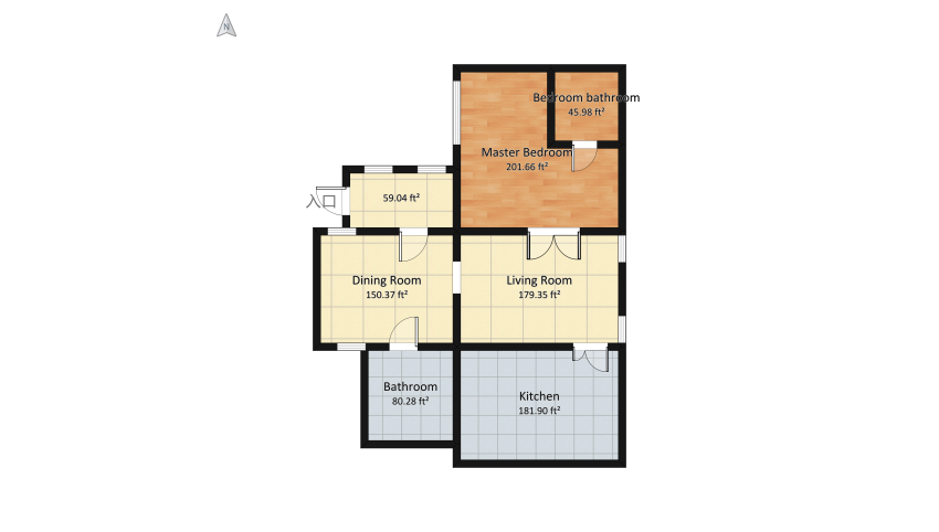 cool house <3 floor plan 95.53