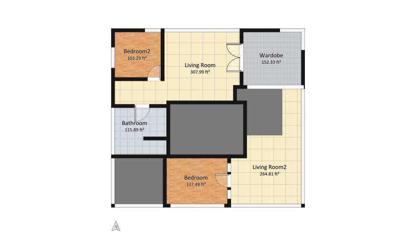 2 Story Hideaway floor plan 238.06