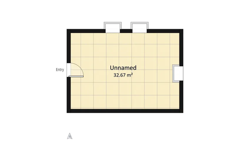 A Mondstadt Bard's apartment floor plan 32.68
