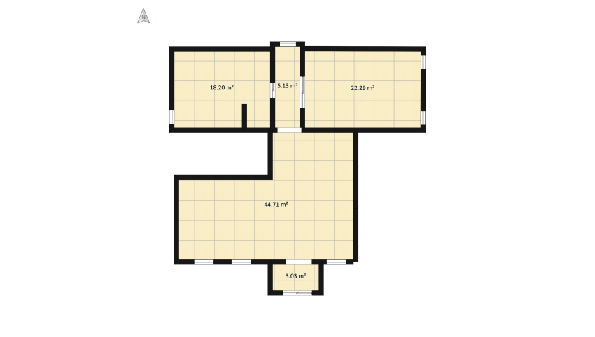 Cozy apartament floor plan 104.1