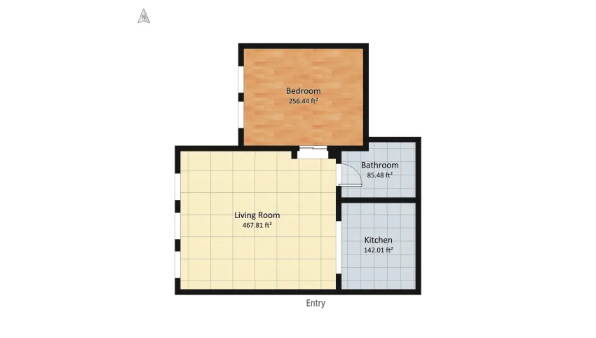 Classic Black and White floor plan 98.03