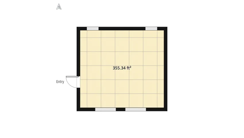 Peach Bedroom floor plan 35.83