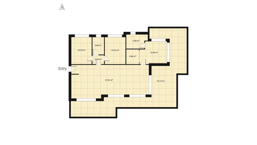 House in brugarolo floor plan 213.51