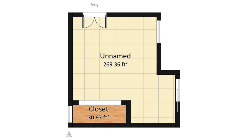 Child Bedroom - Railroad themed floor plan 27.91