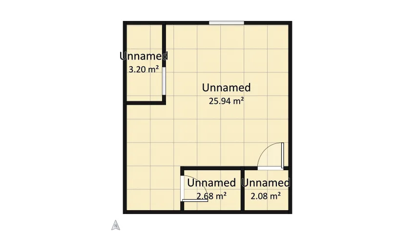 bed room floor plan 33.9
