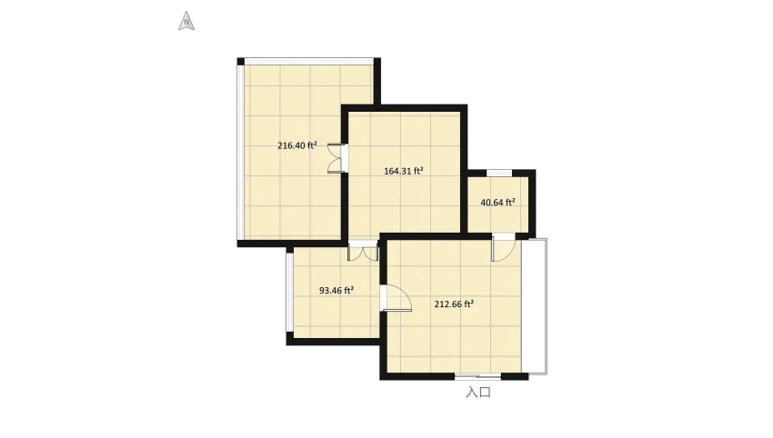 Cozy Small Home floor plan 76.71