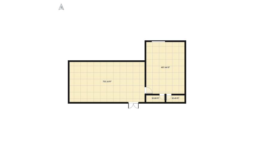 Minimalist and Modern Bedroom floor plan 131.65